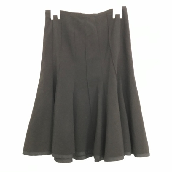 Y2K Costa Blanca Flare Skirt XS Fit Black Goth Punk Alternative - Picture 8 of 9